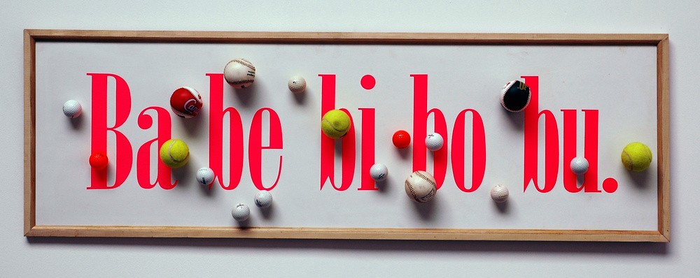Ba be bi bo bu, de la série Ex-voto, 1993