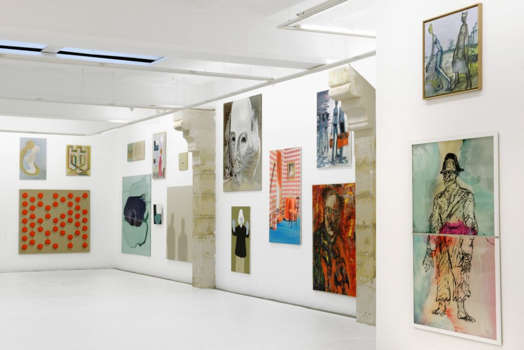 La peinture à l'huile c'est bien difficile... Vue de l'exposition au Frac. Photo Pierre Schwartz