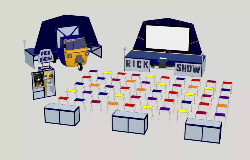 Le Rick-Show, système de projection ambulant, Le Gentil Garçon, 2022