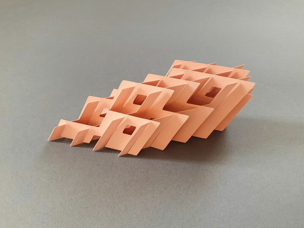 Suzy Lelièvre, Rooms, papier découpé, édition en 5 ex.