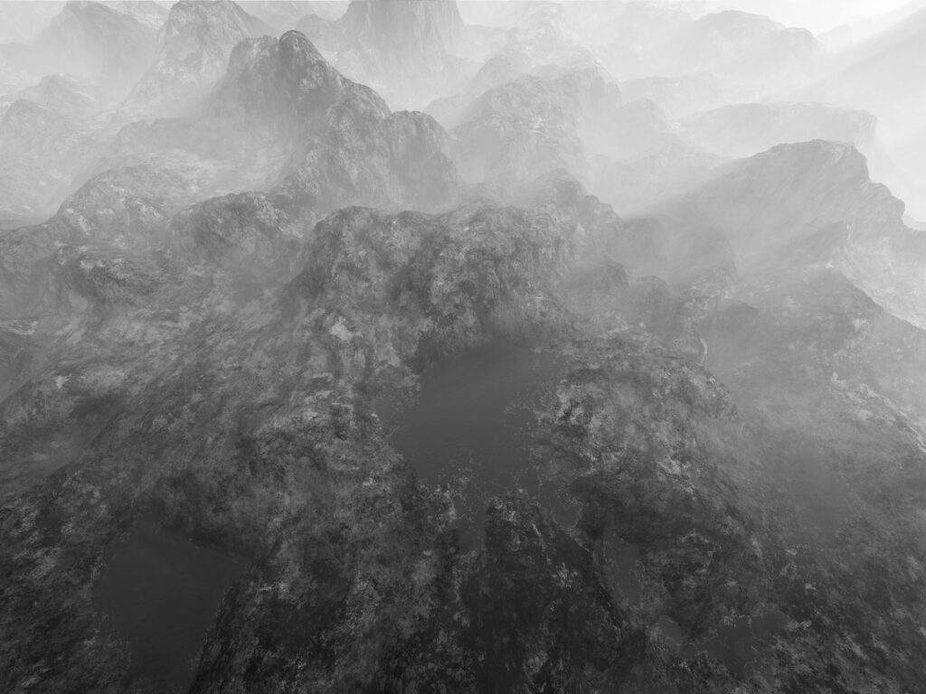 Joan Fontcuberta, Orogenèse : Man Ray/Duchamp, de la série Orogenèse, 2006, photographie, 75 x 100 cm - Collection Frac Occitanie Montpellier. © Adagp, Paris 2025